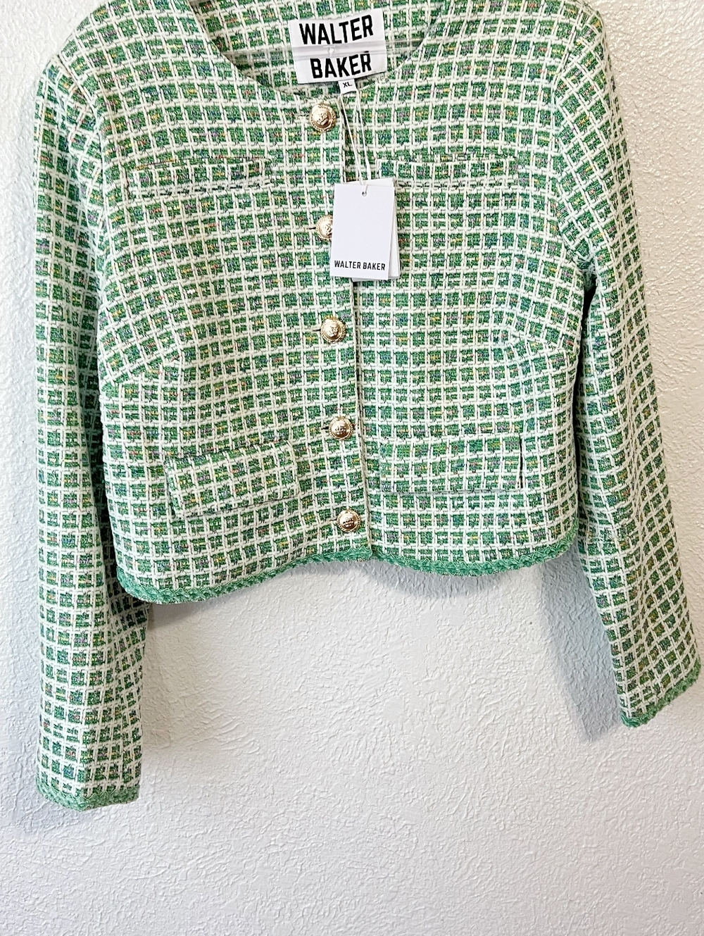 NWT Walter Baker Harmony Tweed Cropped Jacket - Picture 5 of 9